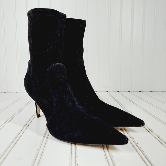 Stuart Weitzman Suede Black Boot - Picture 4 of 11